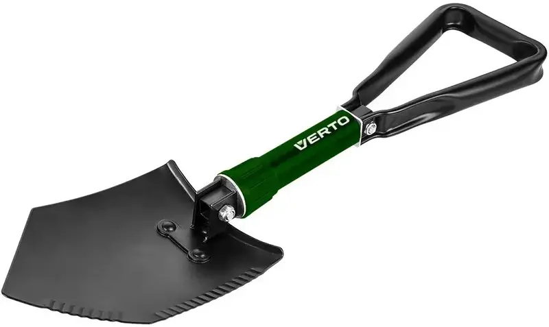 Лопата складана Verto, 58см, 0.96кг (15G075) - фото - №0