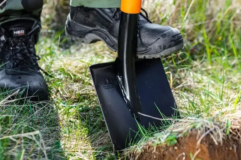 Лопата штикова Neo Tools пряма, руків'я металеве D-подібне, 125см, 2.12кг (95-007) - фото - №7