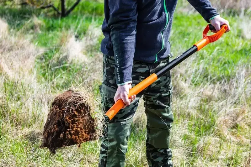 Лопата штикова Neo Tools пряма, руків'я металеве D-подібне, 125см, 2.12кг (95-007) - фото - №8