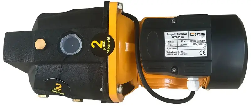 Насос поверхностный Optima JET100-PL, 3м куб., 1.1кВт, 230В (7578) - фото - №2