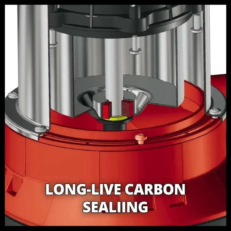 Насос дренажний Einhell GC-DP 6315 N 630 Вт, 17000 л/г, вис. 8 м, глиб. 5 м, корпус нерж, 5.5 кг (4170491) - фото - №5