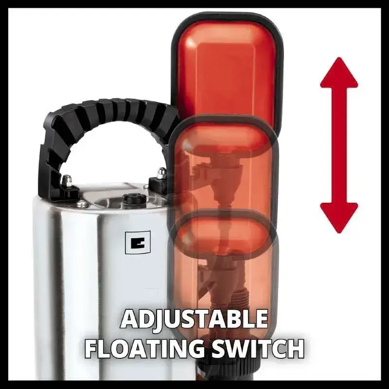 Насос дренажний Einhell GC-DP 6315 N 630 Вт, 17000 л/г, вис. 8 м, глиб. 5 м, корпус нерж, 5.5 кг (4170491) - фото - №1