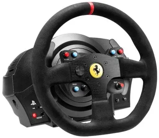 Руль и педали Thrustmaster T300 для PC/PS4/PS3 Ferrari Integral RW Alcantara edition фото