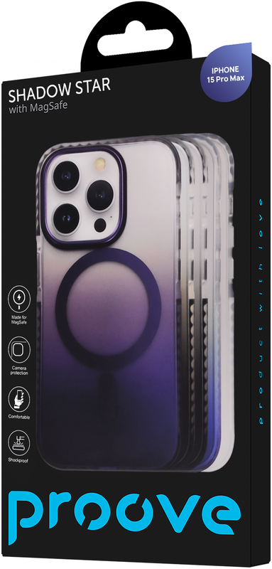 Чохол Proove Shadow Star Case with Magnetic Ring iPhone 15 Pro Max (blue) - фото - №2