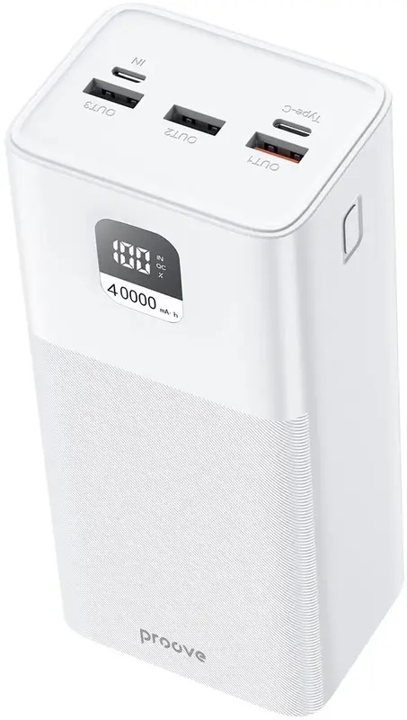 Порт.ЗП Proove Giant 40000mAh 100W бiлий фото