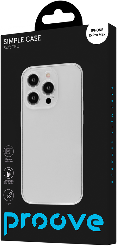 Чохол Proove Simple Case iPhone 15 Pro Max (transparent) - фото - №3