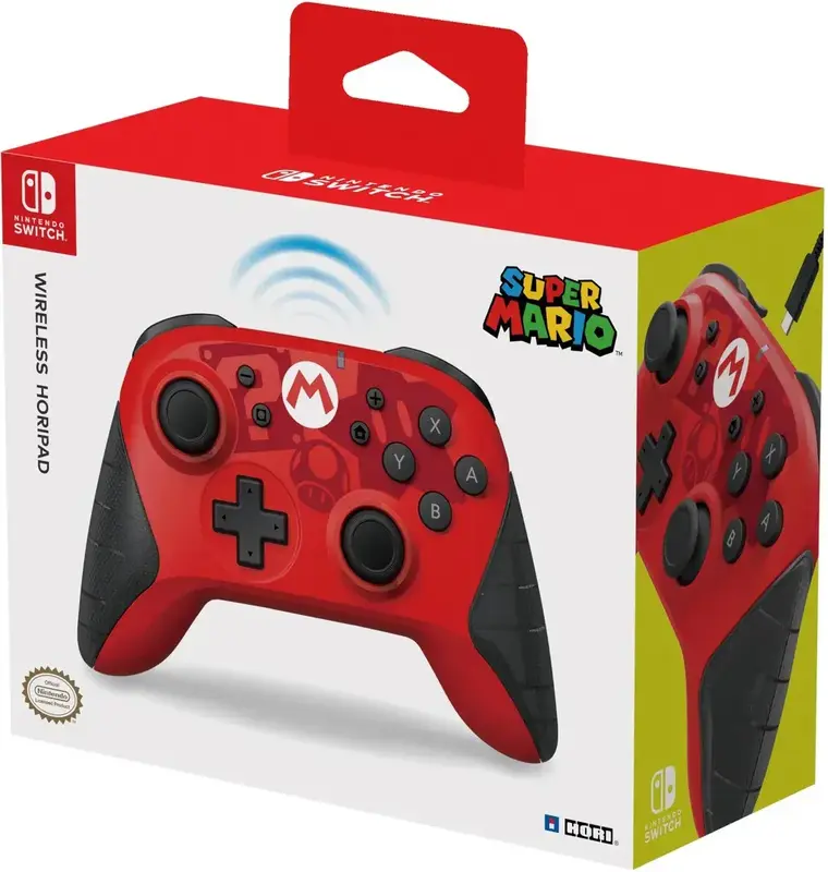 Геймпад беспроводной Horipad Mario для Nintendo Switch (Red) 873124008739 - фото - №3