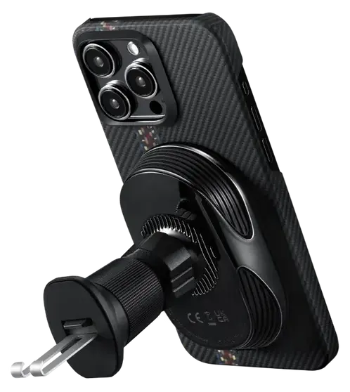 Зарядное устройство Pitaka MagEZ Car Mount Pro 2 Qi2 Car Vent Black (CM2402N) фото