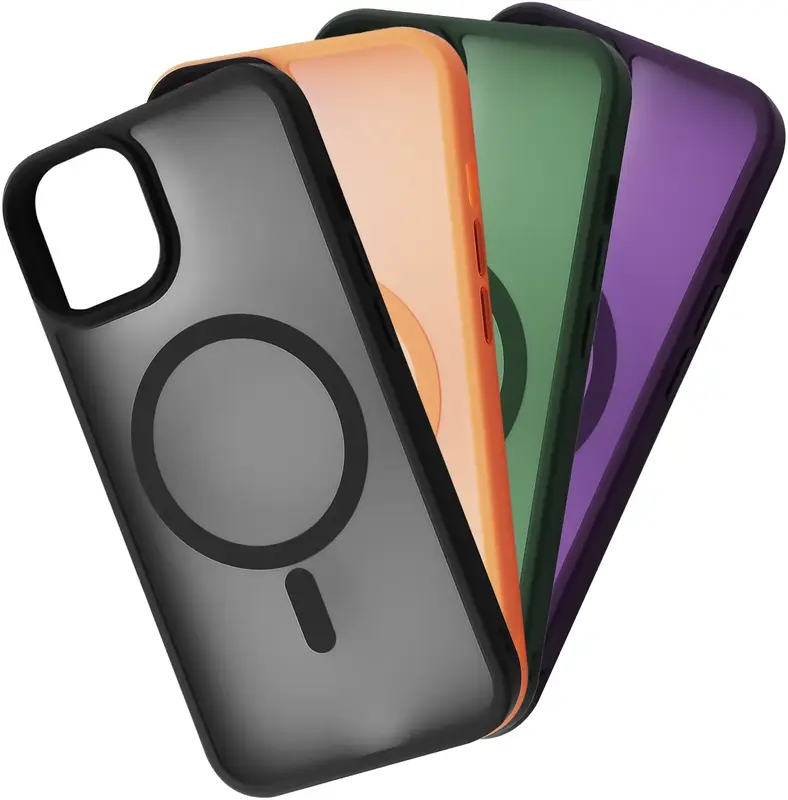 Чохол для iPhone 13 WAVE Matte Insane Case with Magnetic Ring (black) - фото - №5