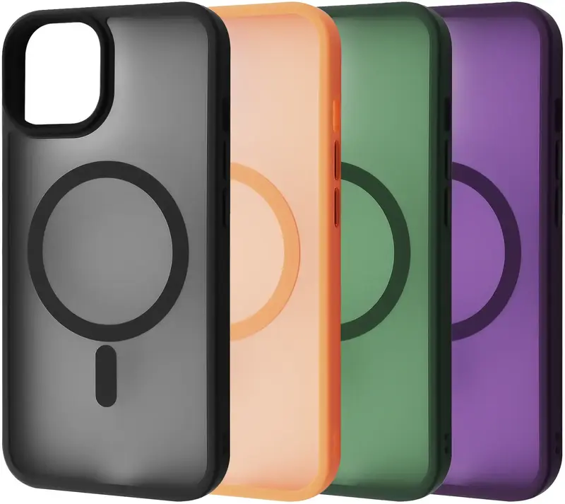 Чохол для iPhone 13 WAVE Matte Insane Case with Magnetic Ring (deep purple) - фото - №4