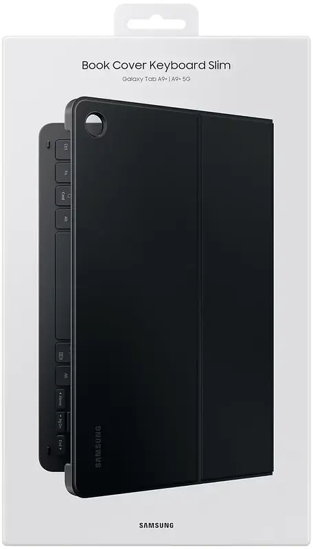 Чохол-клавіатура для Samsung Tab А9+ Book Cover Keyboard Slim Black (EF-DX211BBEGUA) - фото - №10