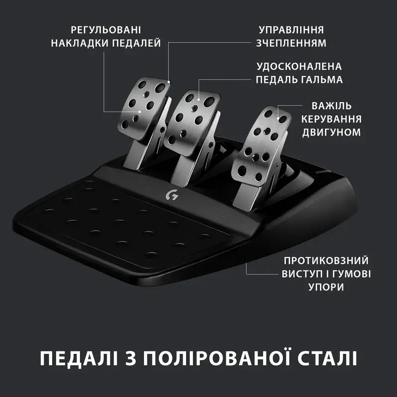 Руль Logitech G923 PC/PS - BLACK - USB (L941-000149) фото