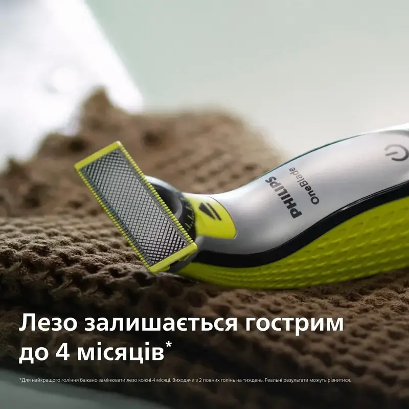 Змінні леза PHILIPS OneBlade QP624/50 (2 шт) з насадками для тіла фото