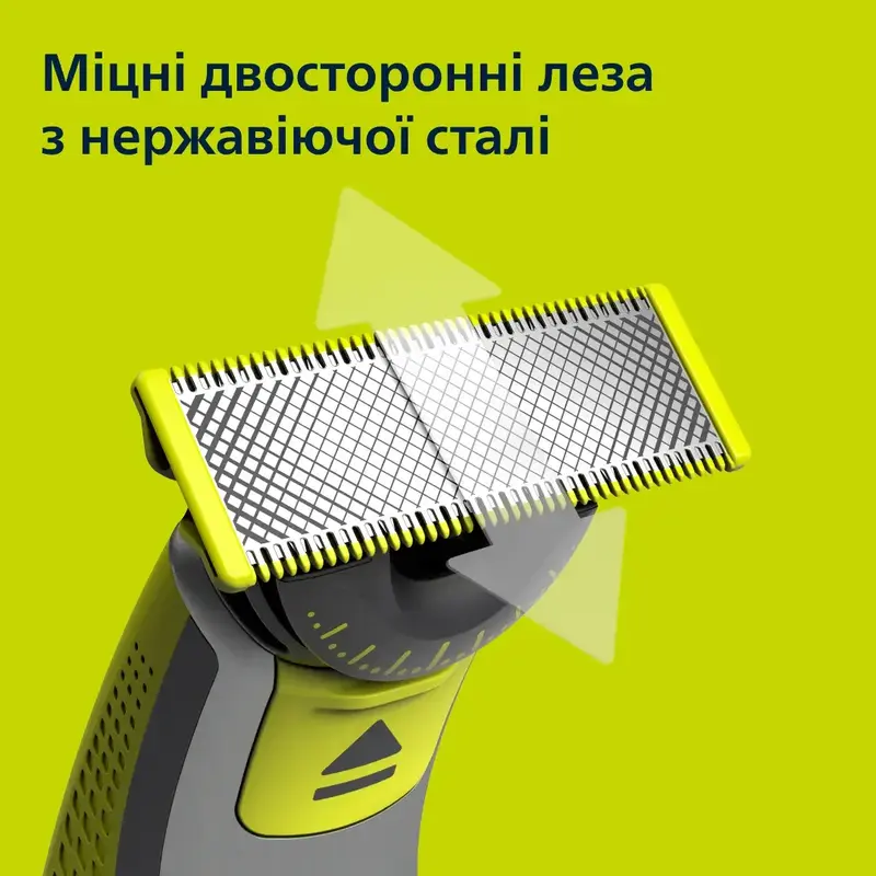 Змінні леза PHILIPS OneBlade QP624/50 (2 шт) з насадками для тіла фото