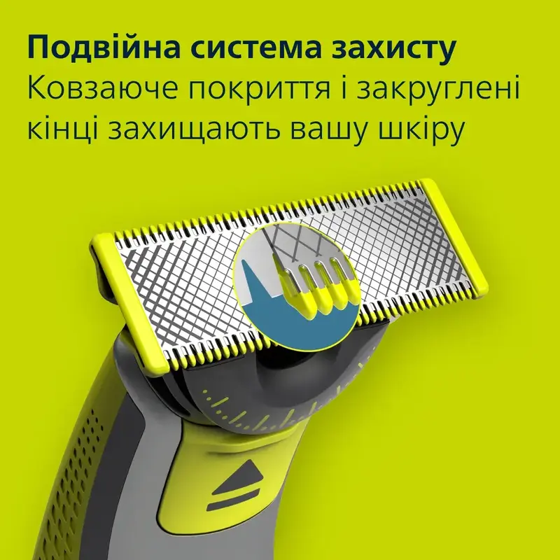 Змінні леза PHILIPS OneBlade QP624/50 (2 шт) з насадками для тіла фото