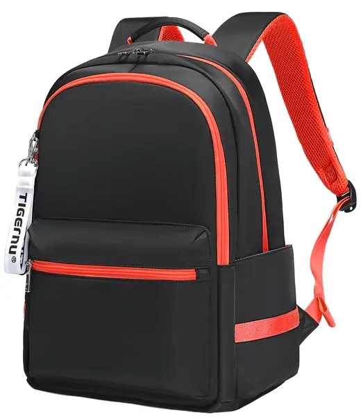 Рюкзак Tigernu T-B9030B Black with Orange - фото - №1