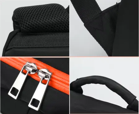 Рюкзак Tigernu T-B9030B Black with Orange - фото - №2