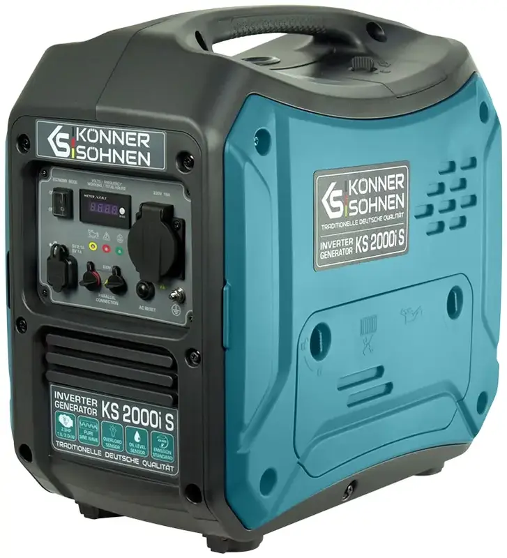 Генератор бензиновый инверторный Konner&Sohnen KS 2000i S, 230В, 2.0кВт, ручной запуск, 19кг (KS2000IS) фото