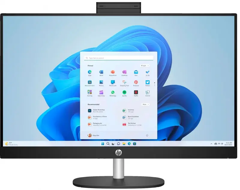 Моноблок HP All-in-One 27-cr0030ua Jet Black (A1QY0EA) фото