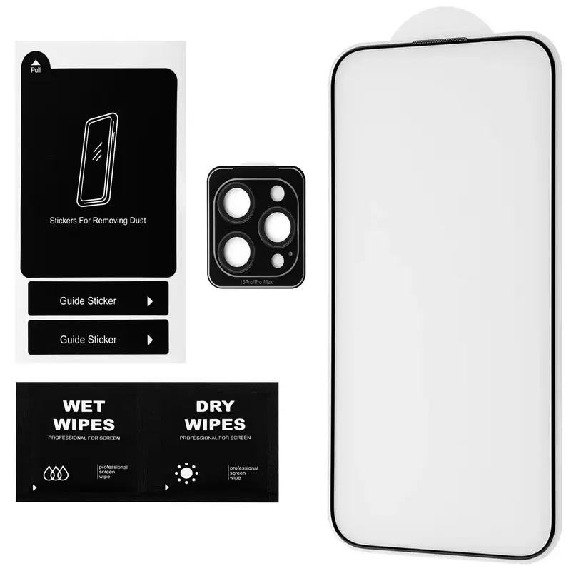 Набір захисних стекол GIO для iPhone 15 Pro (2+1 шт) - фото - №1