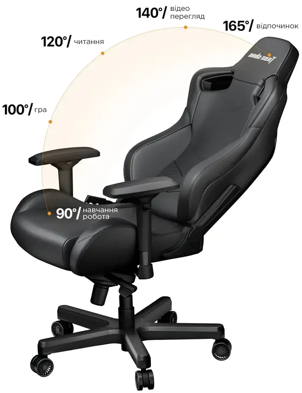 Игровое кресло Anda Seat Kaiser 2 Black Size XL фото