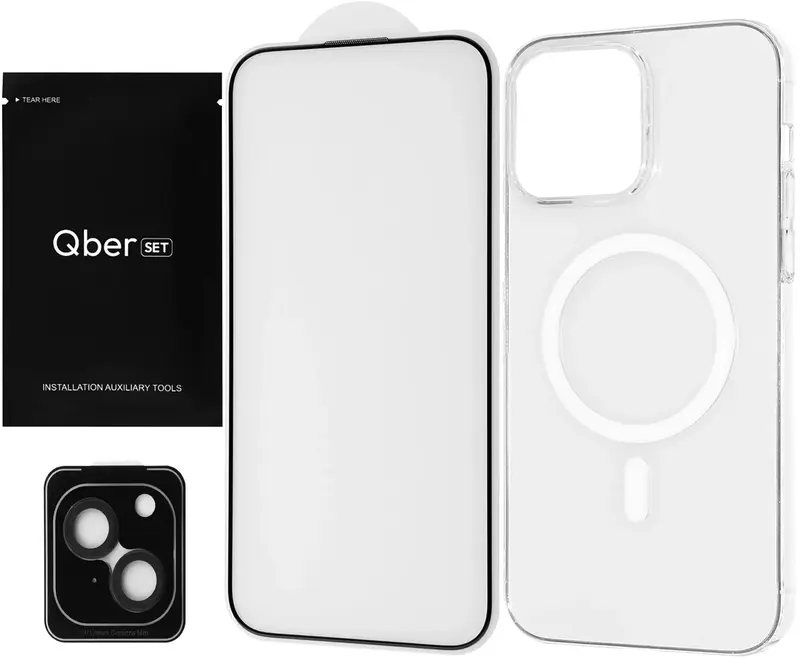 Захисний комплект для iPhone 13 Qber Premium Set MS 3 фото