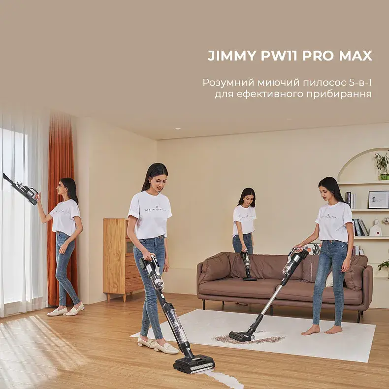 Акумуляторний миючий пилосос Jimmy PW11 PRO MAX 4 в 1 - фото - №2