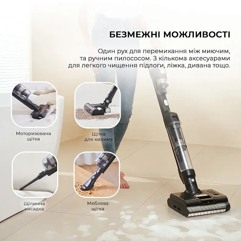 Акумуляторний миючий пилосос Jimmy PW11 PRO MAX 4 в 1 - фото - №3