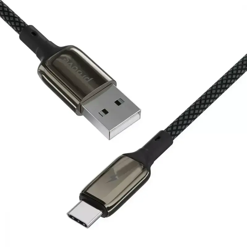 Кабель USB to USB-C Proove Dense Metal 1 M 2.4A черный фото