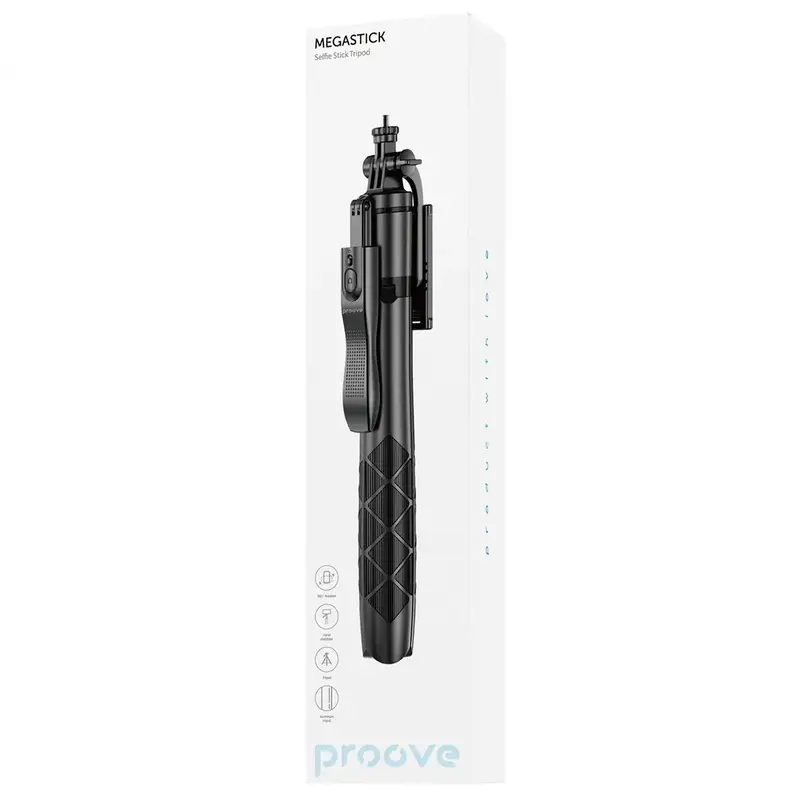 Трипод Для Селфи Proove MegaStick Selfie Stick Tripod (1530 mm) (black) фото
