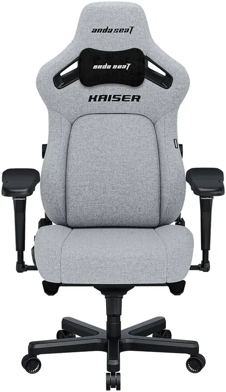 Игровое кресло Anda Seat Kaiser 4 Size XL (Gray) Linen Fabric AD12YDDC-XLL-20-G-CF фото