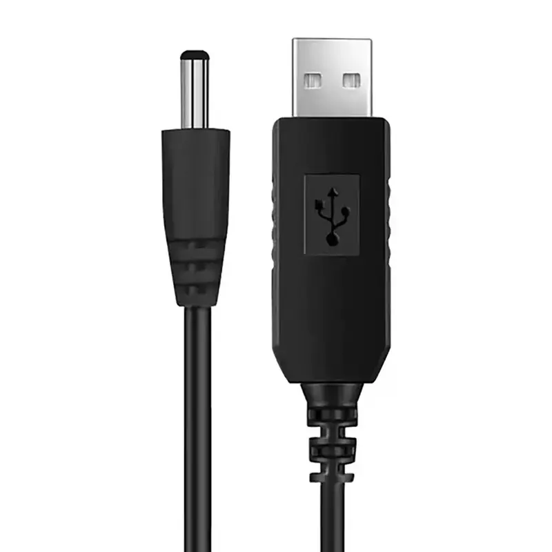 Кабель питания USB to DC 12V 5.5 мм, черный фото