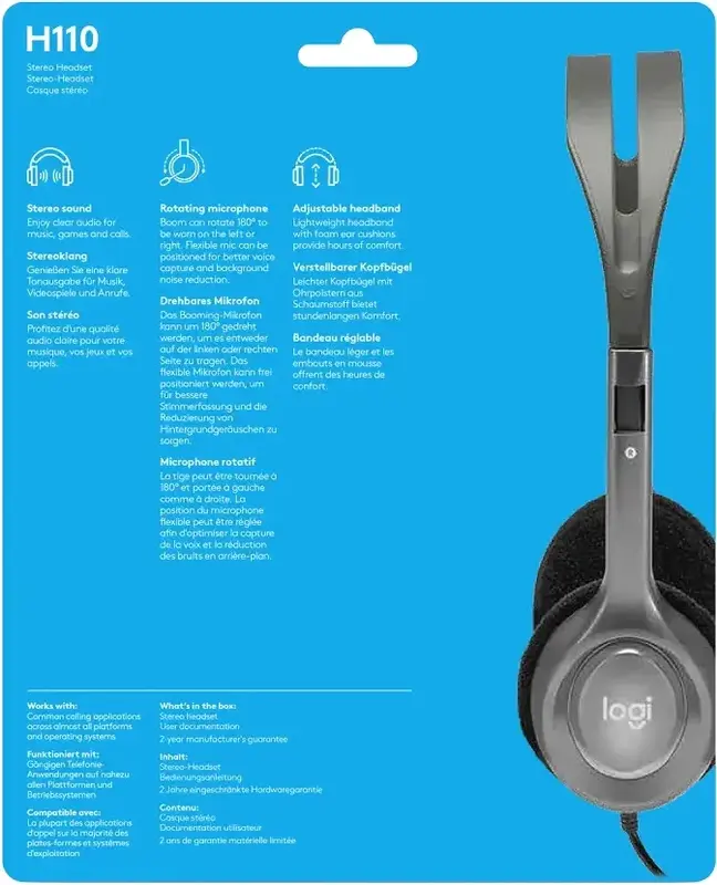 Гарнитура Logitech H110 (L981-000271) фото