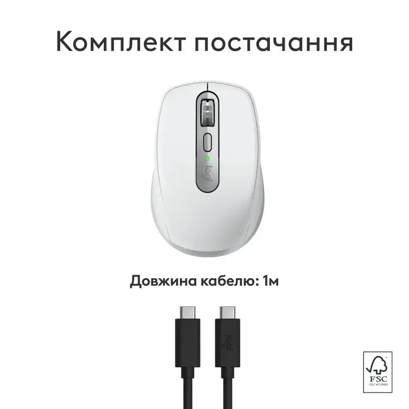 Мышь Logitech MX Anywhere 3S for Mac Wireless (Pale Gray) 910-006946 фото