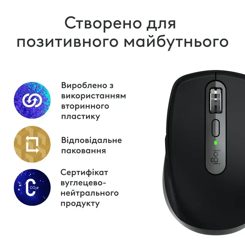 Миша Logitech MX Anywhere 3S for Mac Wireless (Space Gray) 910-006947 - фото - №9