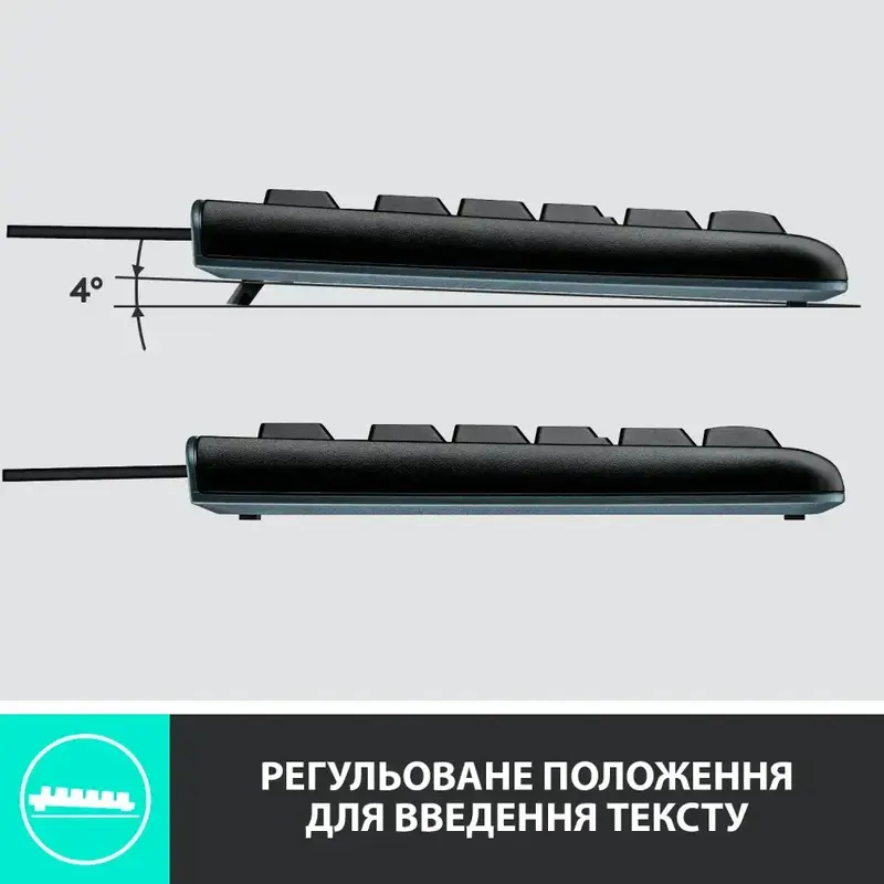 Комплект Logitech MK120 UA дротовий (Black) 920-002563 фото