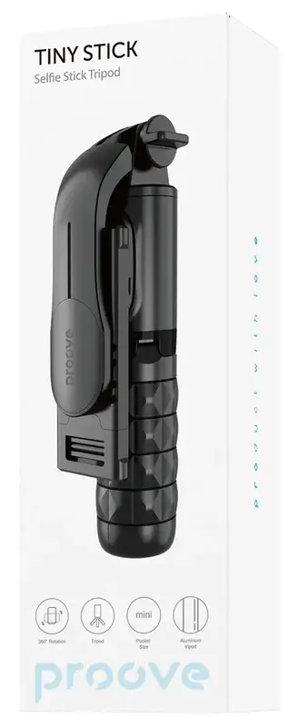 Трипод для селфи Proove Stick Selfie Stick Tripod (680 mm) (black) фото