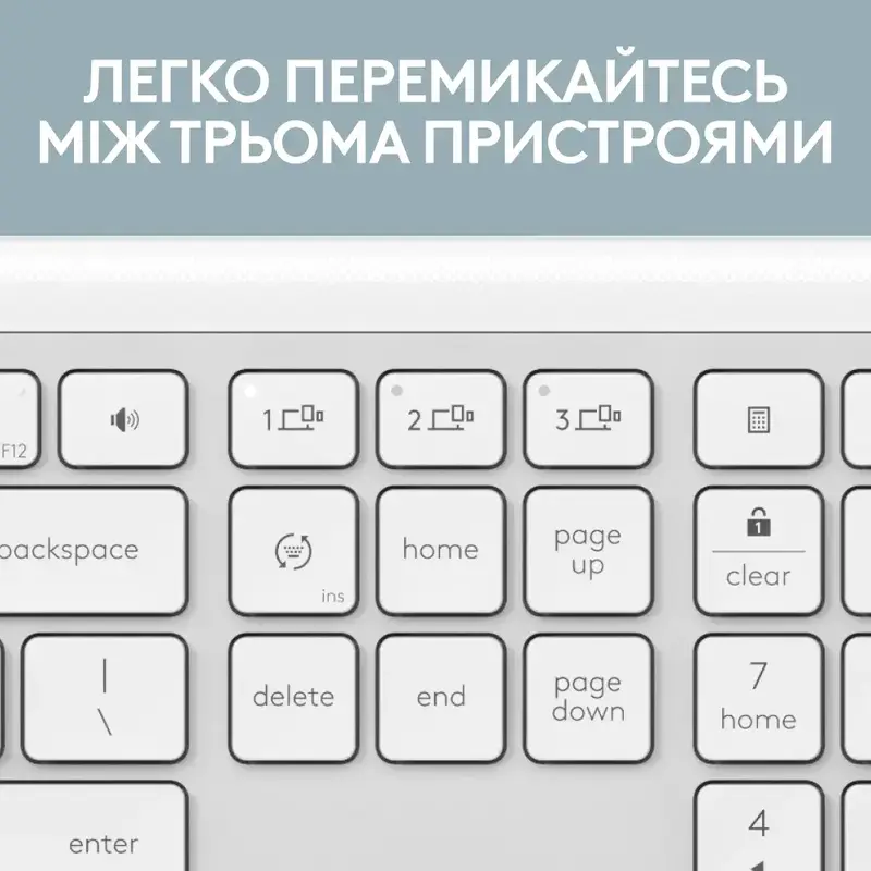 Комплект Logitech MK950 Signature Slim Wireless (Off-White) 920-012491 - фото - №6