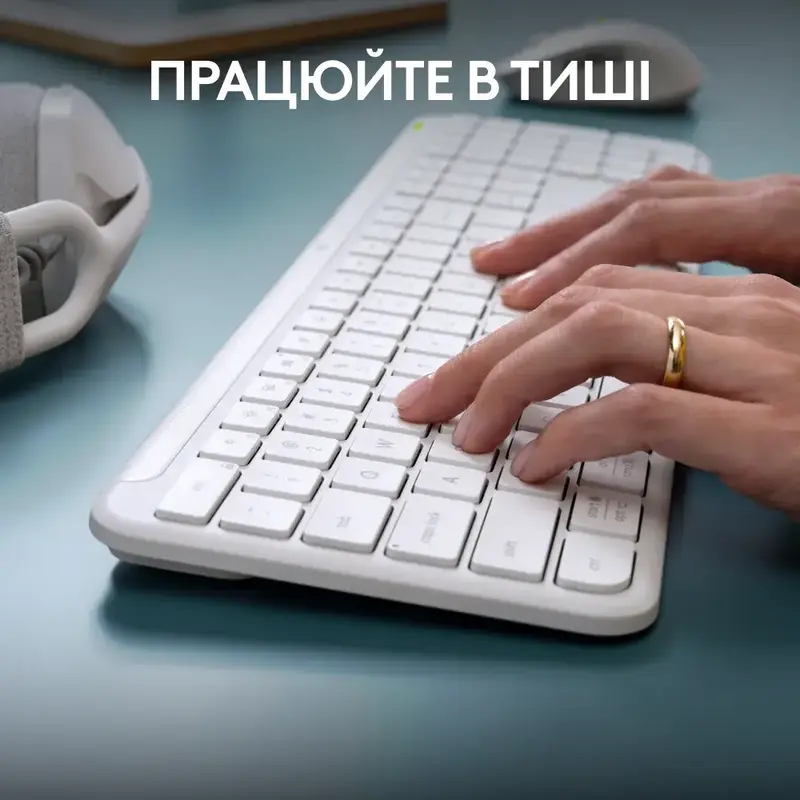 Комплект Logitech MK950 Signature Slim Wireless (Off-White) 920-012491 - фото - №5