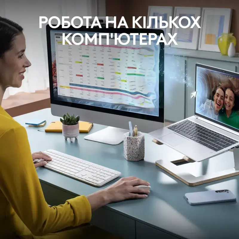 Комплект Logitech MK950 Signature Slim Wireless (Off-White) 920-012491 - фото - №2