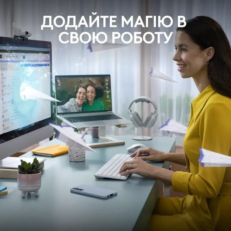 Комплект Logitech MK950 Signature Slim Wireless (Off-White) 920-012491 - фото - №1