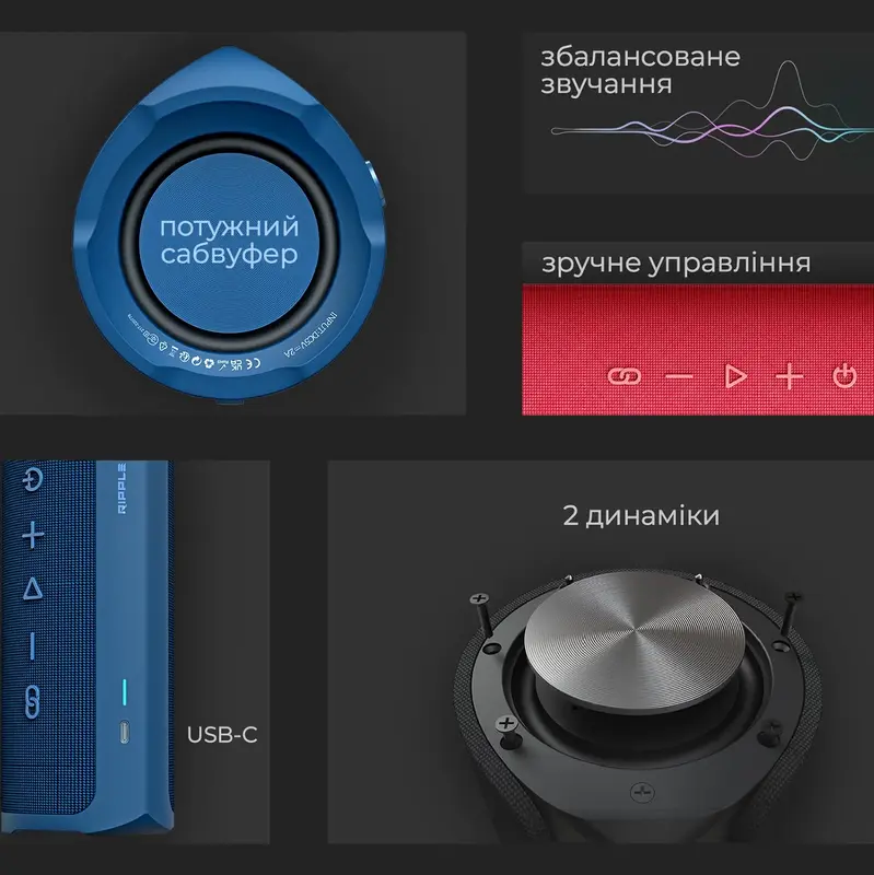 Акустика HiFuture RIPPLE (Blue) фото
