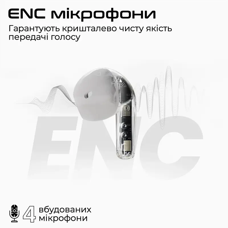 Навушники HiFuture FLYBUDS 3 (White) - фото - №3
