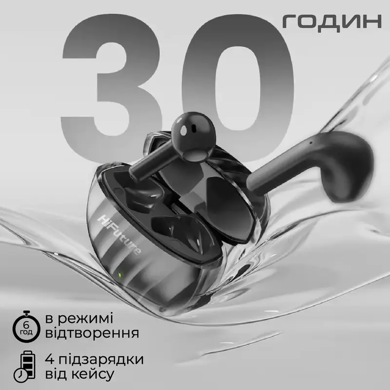 Навушники HiFuture FLYBUDS 3 (White) - фото - №4