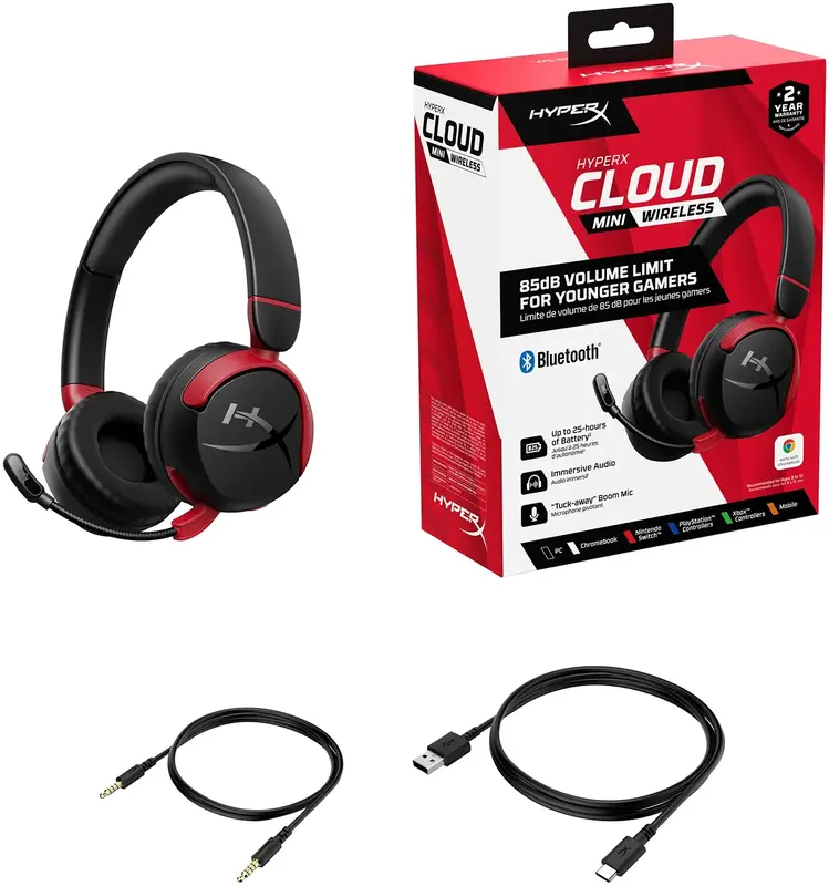 Гарнитура игровая HyperX Cloud Mini Wireless (Black) 7G8F1AA фото