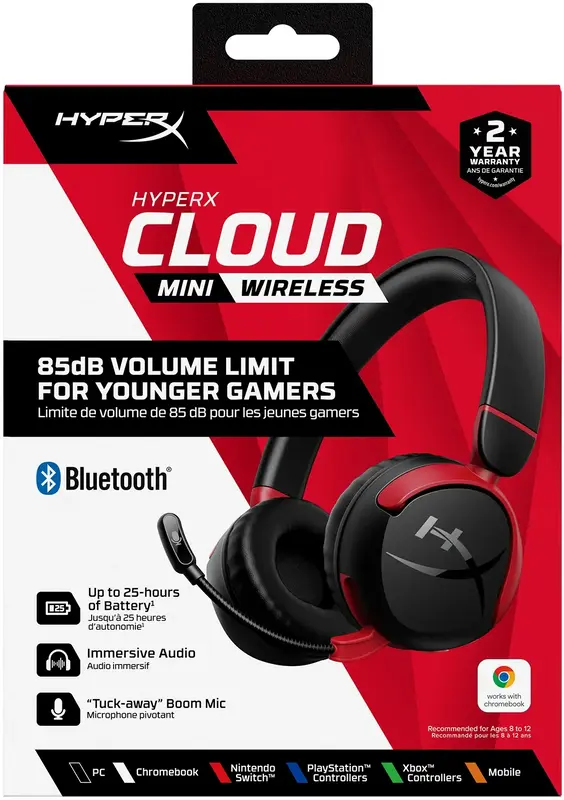 Гарнитура игровая HyperX Cloud Mini Wireless (Black) 7G8F1AA фото