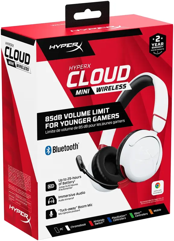 Гарнитура игровая HyperX Cloud Mini Wireless (White) 7G8F2AA фото