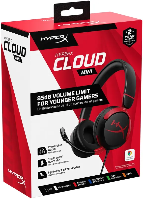 Гарнитура игровая HyperX Cloud Mini Wired (Black) 7G8F4AA фото
