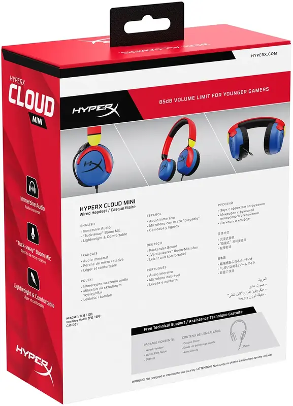 Гарнітура ігрова HyperX Cloud Mini Wired (Multi-Color) 7G8F3AA - фото - №9