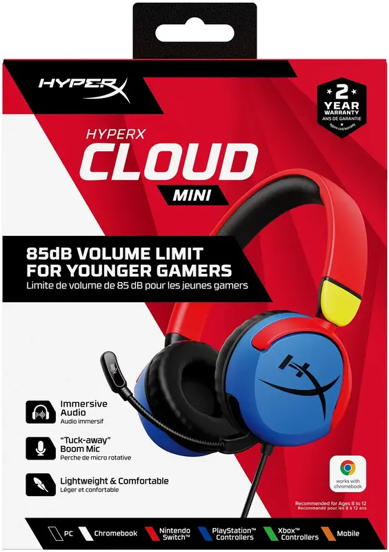 Гарнітура ігрова HyperX Cloud Mini Wired (Multi-Color) 7G8F3AA - фото - №8